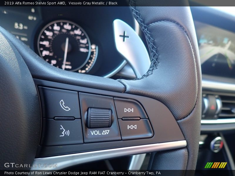 Vesuvio Gray Metallic / Black 2019 Alfa Romeo Stelvio Sport AWD