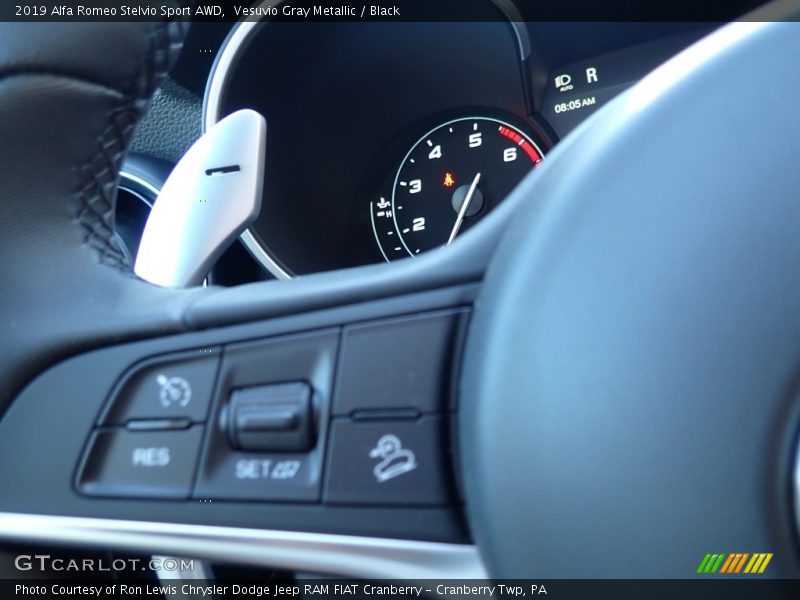 Vesuvio Gray Metallic / Black 2019 Alfa Romeo Stelvio Sport AWD