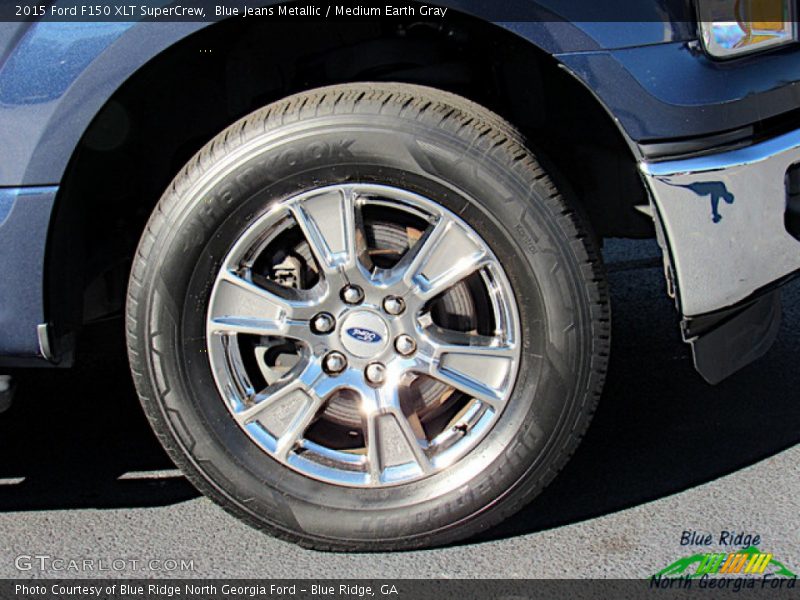 Blue Jeans Metallic / Medium Earth Gray 2015 Ford F150 XLT SuperCrew