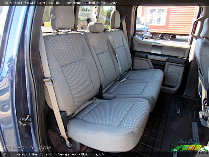 Blue Jeans Metallic / Medium Earth Gray 2015 Ford F150 XLT SuperCrew