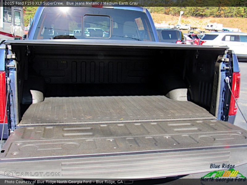Blue Jeans Metallic / Medium Earth Gray 2015 Ford F150 XLT SuperCrew