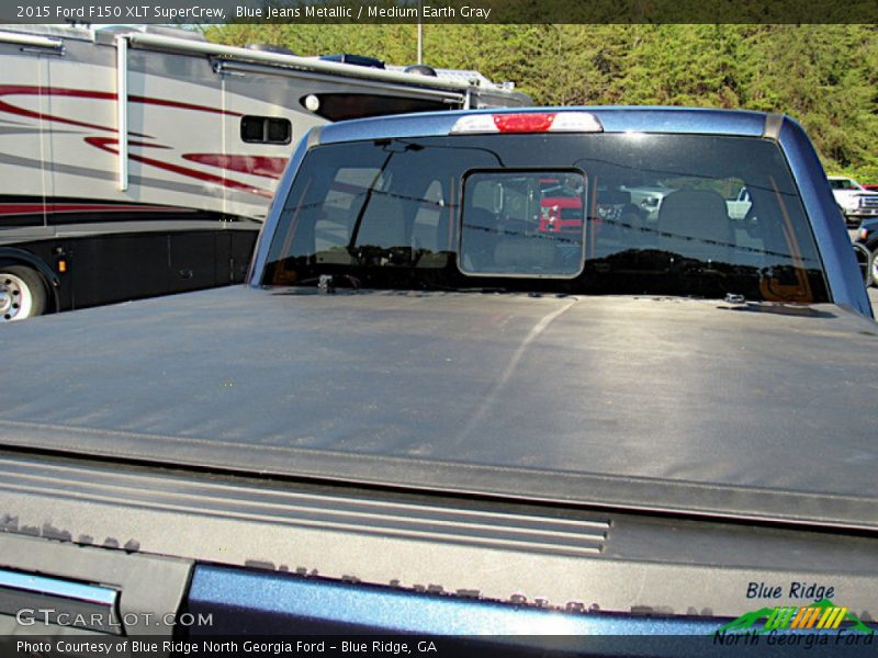 Blue Jeans Metallic / Medium Earth Gray 2015 Ford F150 XLT SuperCrew