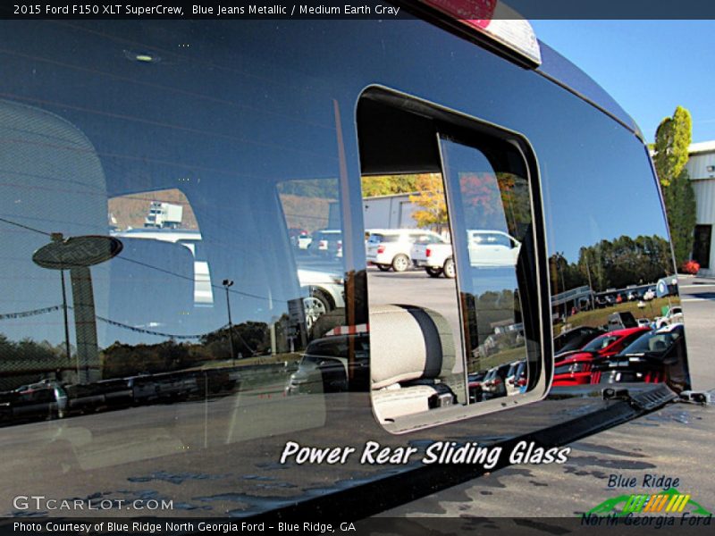 Blue Jeans Metallic / Medium Earth Gray 2015 Ford F150 XLT SuperCrew