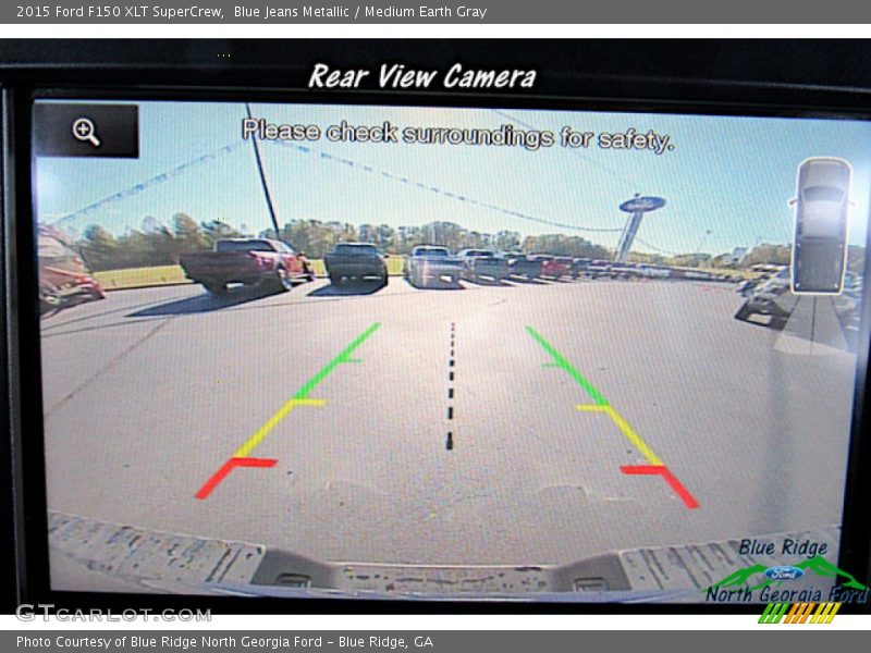 Blue Jeans Metallic / Medium Earth Gray 2015 Ford F150 XLT SuperCrew