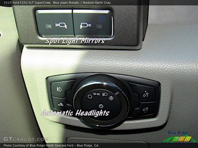 Blue Jeans Metallic / Medium Earth Gray 2015 Ford F150 XLT SuperCrew