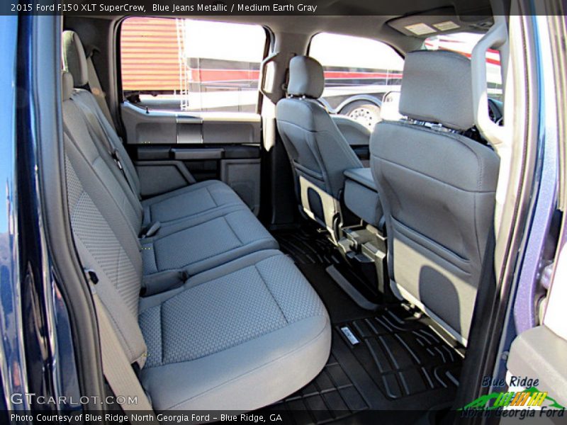 Blue Jeans Metallic / Medium Earth Gray 2015 Ford F150 XLT SuperCrew