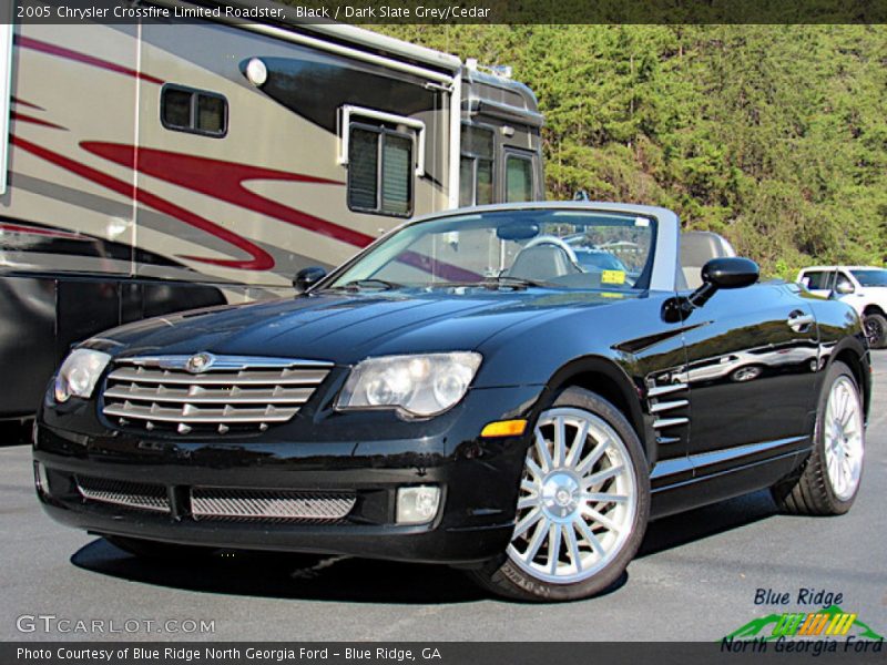 Black / Dark Slate Grey/Cedar 2005 Chrysler Crossfire Limited Roadster
