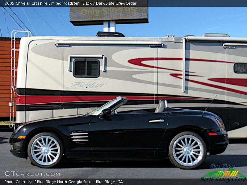 Black / Dark Slate Grey/Cedar 2005 Chrysler Crossfire Limited Roadster