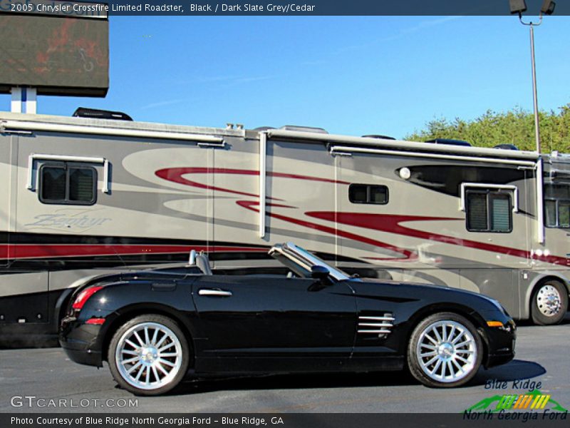 Black / Dark Slate Grey/Cedar 2005 Chrysler Crossfire Limited Roadster