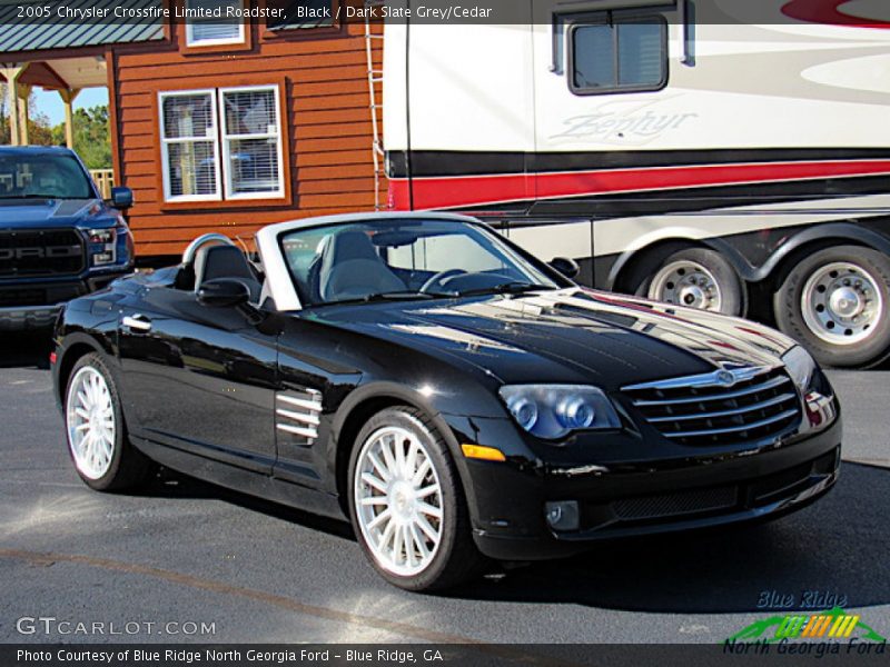 Black / Dark Slate Grey/Cedar 2005 Chrysler Crossfire Limited Roadster