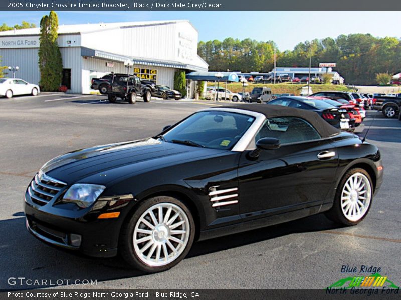 Black / Dark Slate Grey/Cedar 2005 Chrysler Crossfire Limited Roadster
