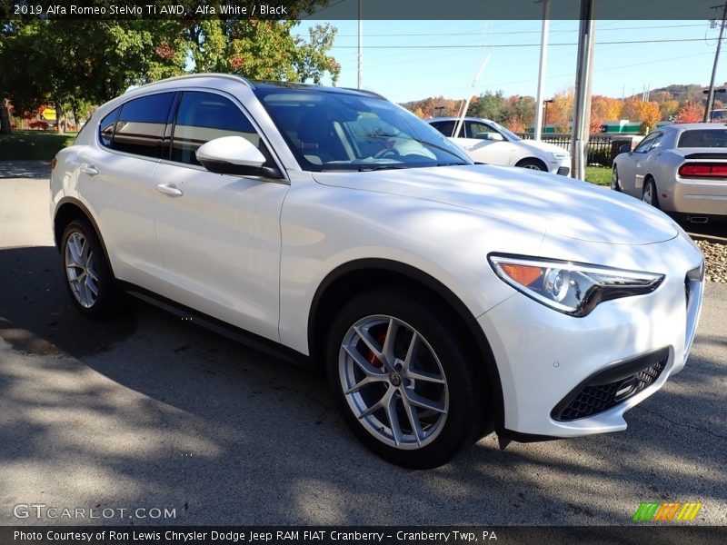 Alfa White / Black 2019 Alfa Romeo Stelvio Ti AWD