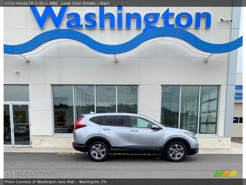 Lunar Silver Metallic / Black 2019 Honda CR-V EX-L AWD