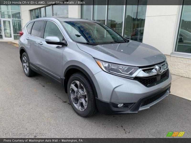 Lunar Silver Metallic / Black 2019 Honda CR-V EX-L AWD