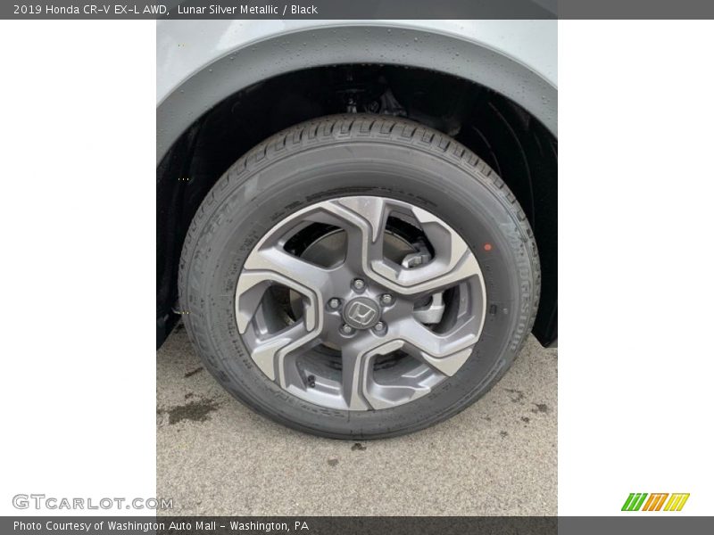 Lunar Silver Metallic / Black 2019 Honda CR-V EX-L AWD