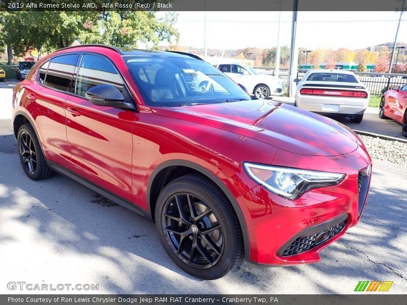 Alfa Rosso (Red) / Black 2019 Alfa Romeo Stelvio AWD