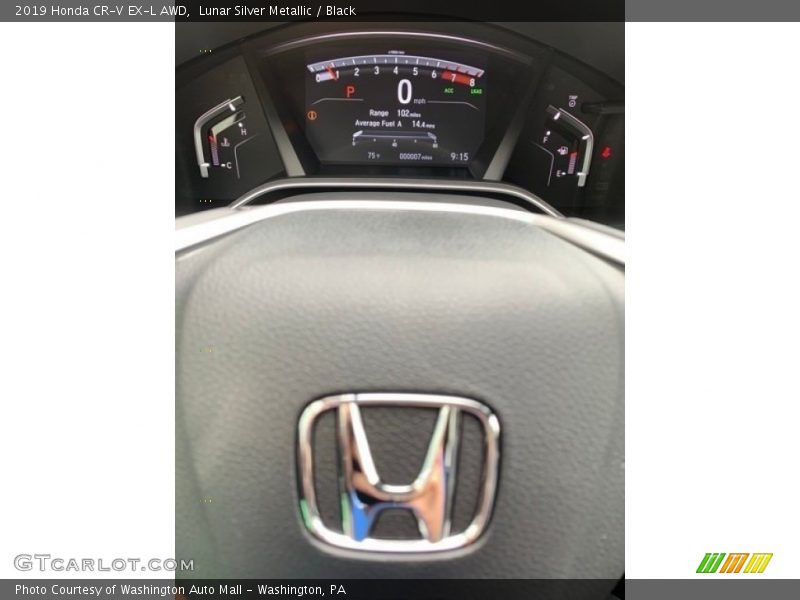 Lunar Silver Metallic / Black 2019 Honda CR-V EX-L AWD