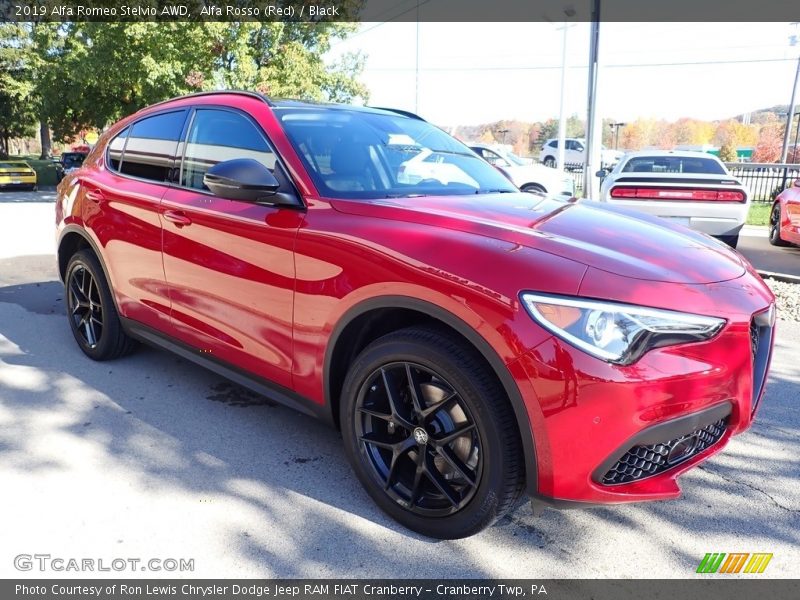 Alfa Rosso (Red) / Black 2019 Alfa Romeo Stelvio AWD