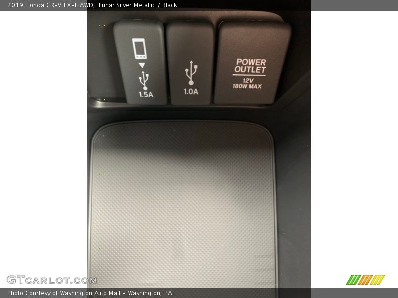 Lunar Silver Metallic / Black 2019 Honda CR-V EX-L AWD