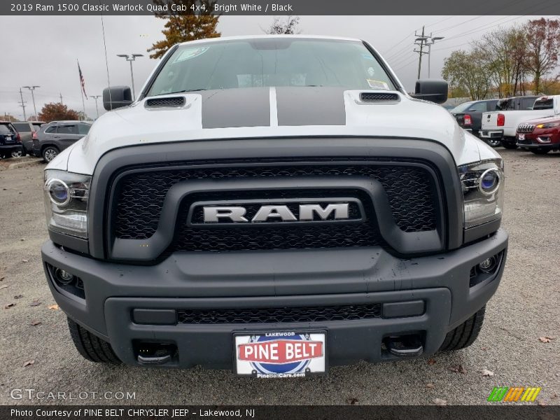 Bright White / Black 2019 Ram 1500 Classic Warlock Quad Cab 4x4