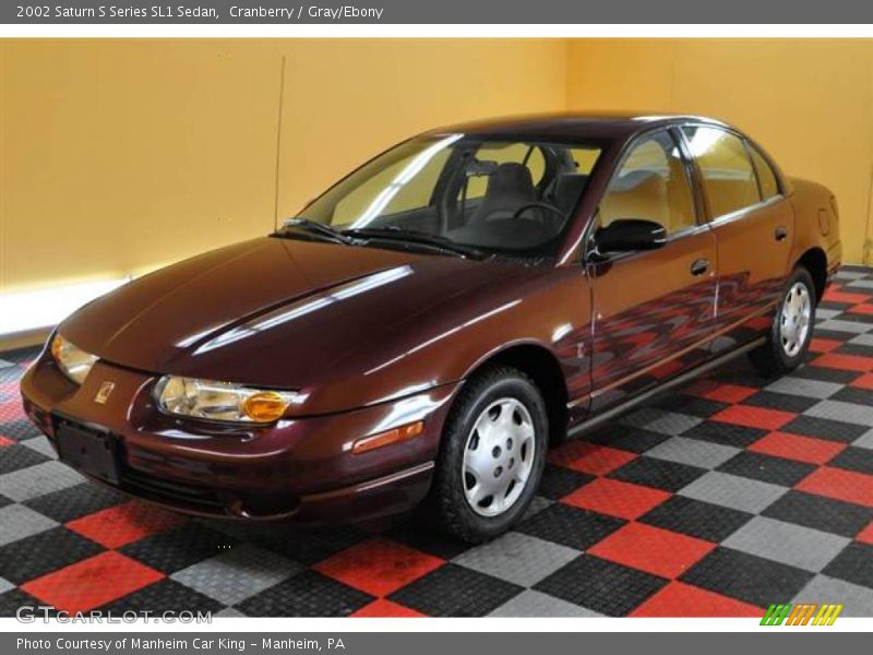 Cranberry / Gray/Ebony 2002 Saturn S Series SL1 Sedan