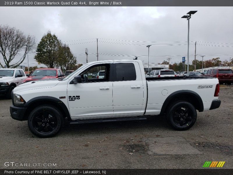 Bright White / Black 2019 Ram 1500 Classic Warlock Quad Cab 4x4