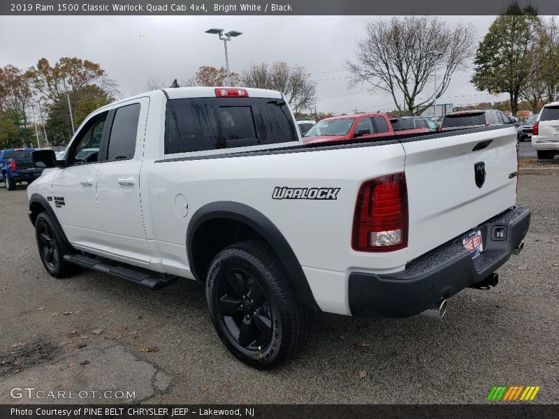 Bright White / Black 2019 Ram 1500 Classic Warlock Quad Cab 4x4
