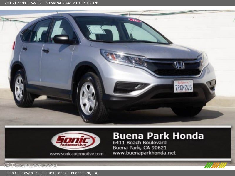 Alabaster Silver Metallic / Black 2016 Honda CR-V LX