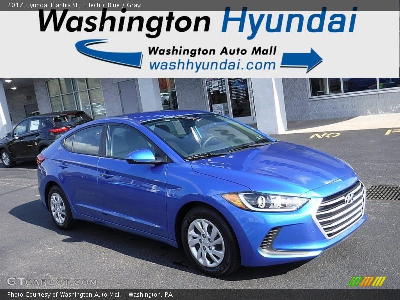 Electric Blue / Gray 2017 Hyundai Elantra SE