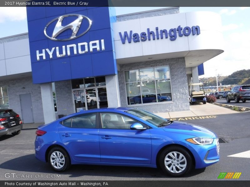 Electric Blue / Gray 2017 Hyundai Elantra SE