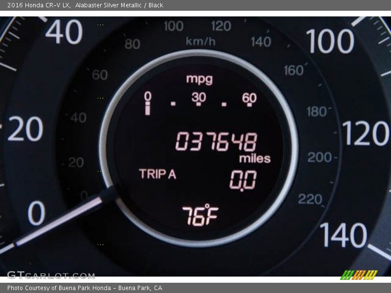 Alabaster Silver Metallic / Black 2016 Honda CR-V LX