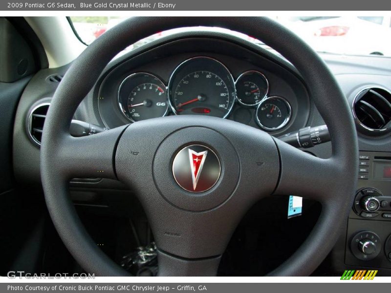 Blue Gold Crystal Metallic / Ebony 2009 Pontiac G6 Sedan