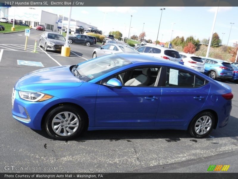 Electric Blue / Gray 2017 Hyundai Elantra SE