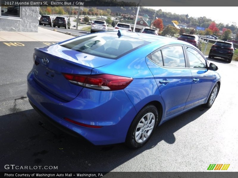 Electric Blue / Gray 2017 Hyundai Elantra SE