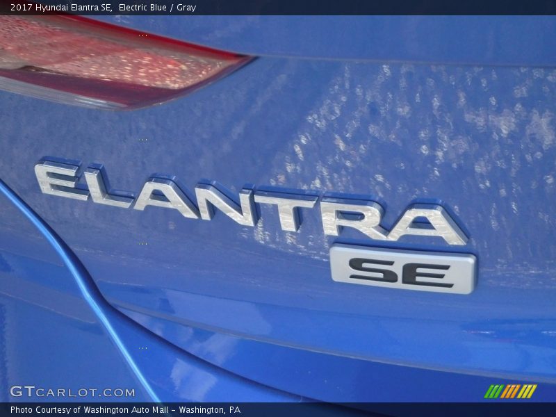 Electric Blue / Gray 2017 Hyundai Elantra SE