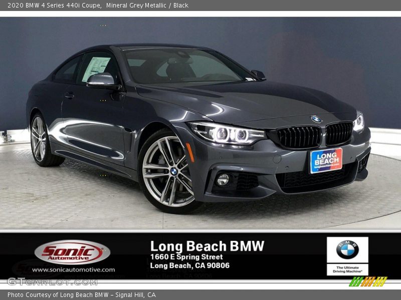 Mineral Grey Metallic / Black 2020 BMW 4 Series 440i Coupe