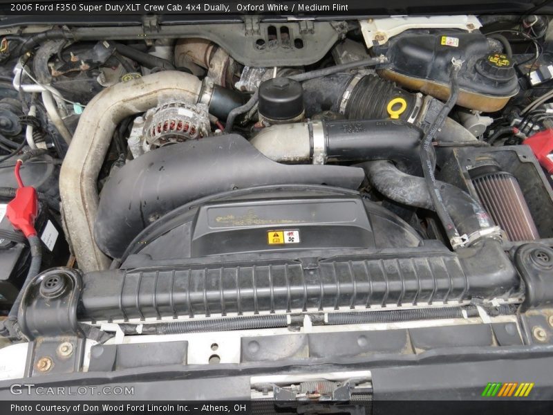 Oxford White / Medium Flint 2006 Ford F350 Super Duty XLT Crew Cab 4x4 Dually