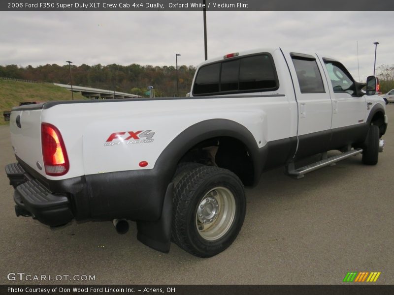 Oxford White / Medium Flint 2006 Ford F350 Super Duty XLT Crew Cab 4x4 Dually