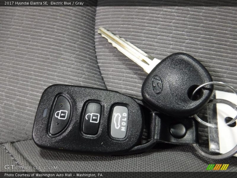 Electric Blue / Gray 2017 Hyundai Elantra SE