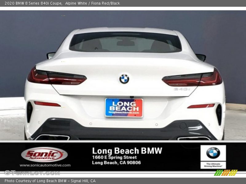 Alpine White / Fiona Red/Black 2020 BMW 8 Series 840i Coupe