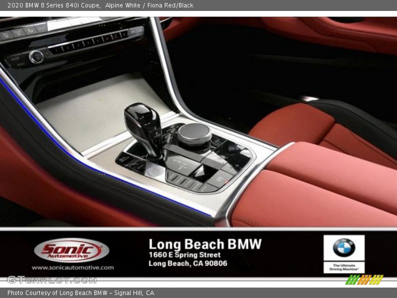 Alpine White / Fiona Red/Black 2020 BMW 8 Series 840i Coupe