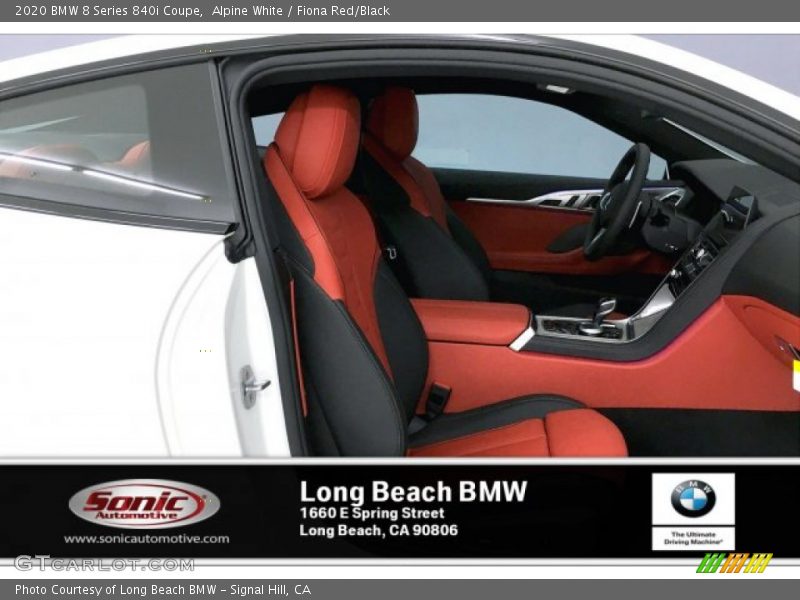 Alpine White / Fiona Red/Black 2020 BMW 8 Series 840i Coupe