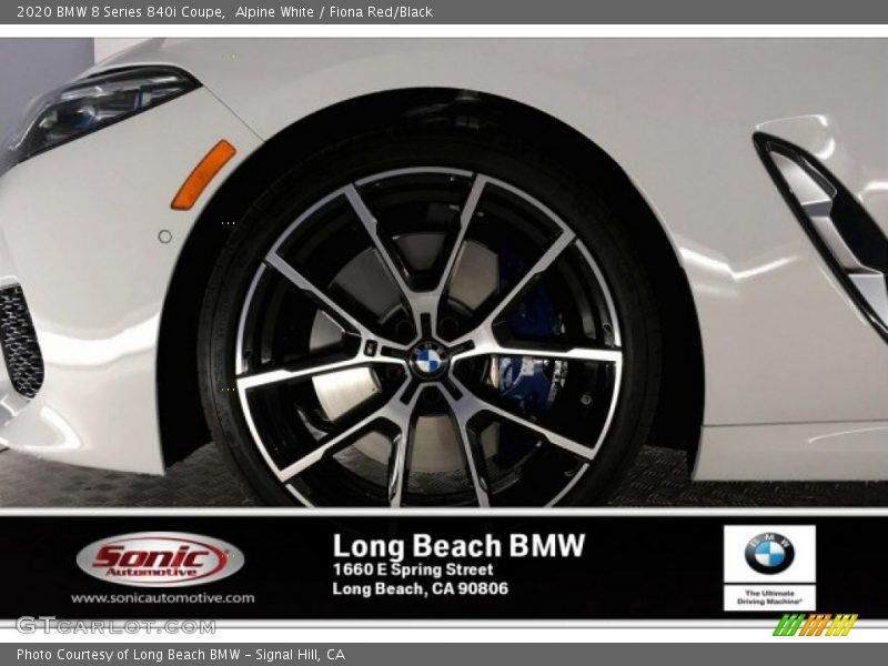 Alpine White / Fiona Red/Black 2020 BMW 8 Series 840i Coupe