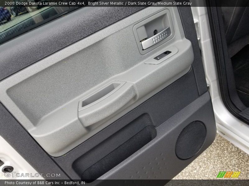 Bright Silver Metallic / Dark Slate Gray/Medium Slate Gray 2008 Dodge Dakota Laramie Crew Cab 4x4