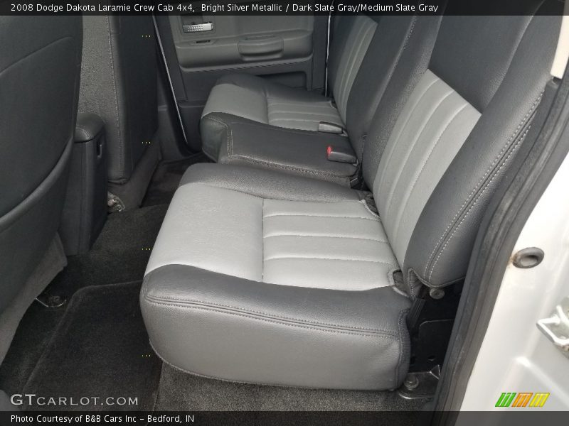 Bright Silver Metallic / Dark Slate Gray/Medium Slate Gray 2008 Dodge Dakota Laramie Crew Cab 4x4