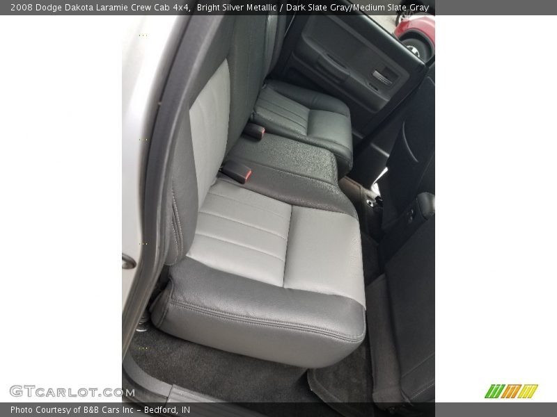 Bright Silver Metallic / Dark Slate Gray/Medium Slate Gray 2008 Dodge Dakota Laramie Crew Cab 4x4