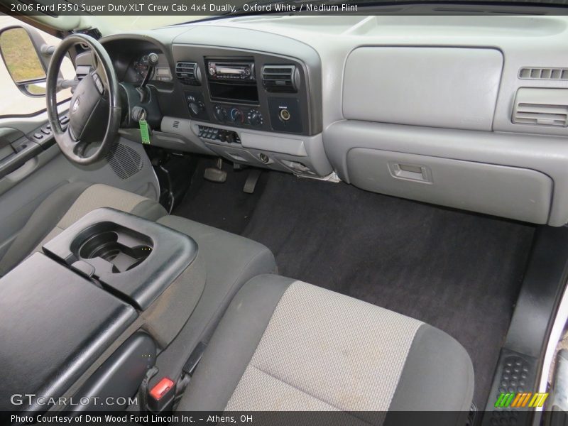 Oxford White / Medium Flint 2006 Ford F350 Super Duty XLT Crew Cab 4x4 Dually