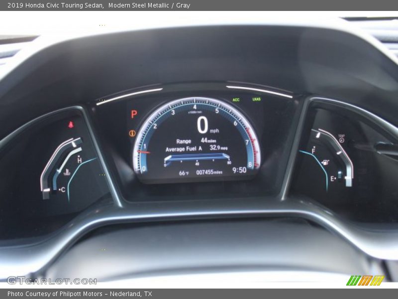 Modern Steel Metallic / Gray 2019 Honda Civic Touring Sedan