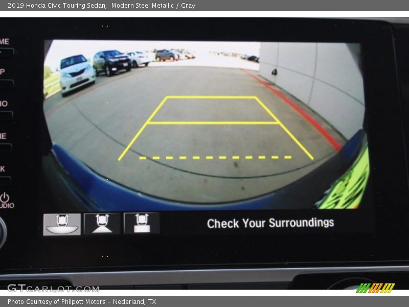 Modern Steel Metallic / Gray 2019 Honda Civic Touring Sedan