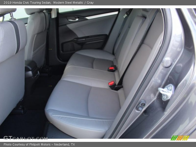 Modern Steel Metallic / Gray 2019 Honda Civic Touring Sedan